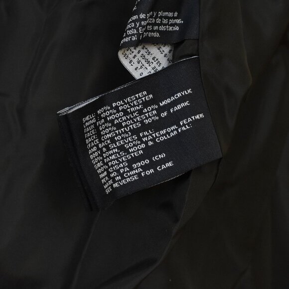 London Fog Womens Diamond Quilted Down Coat Parka Black size 3X New - Picture 11 of 13